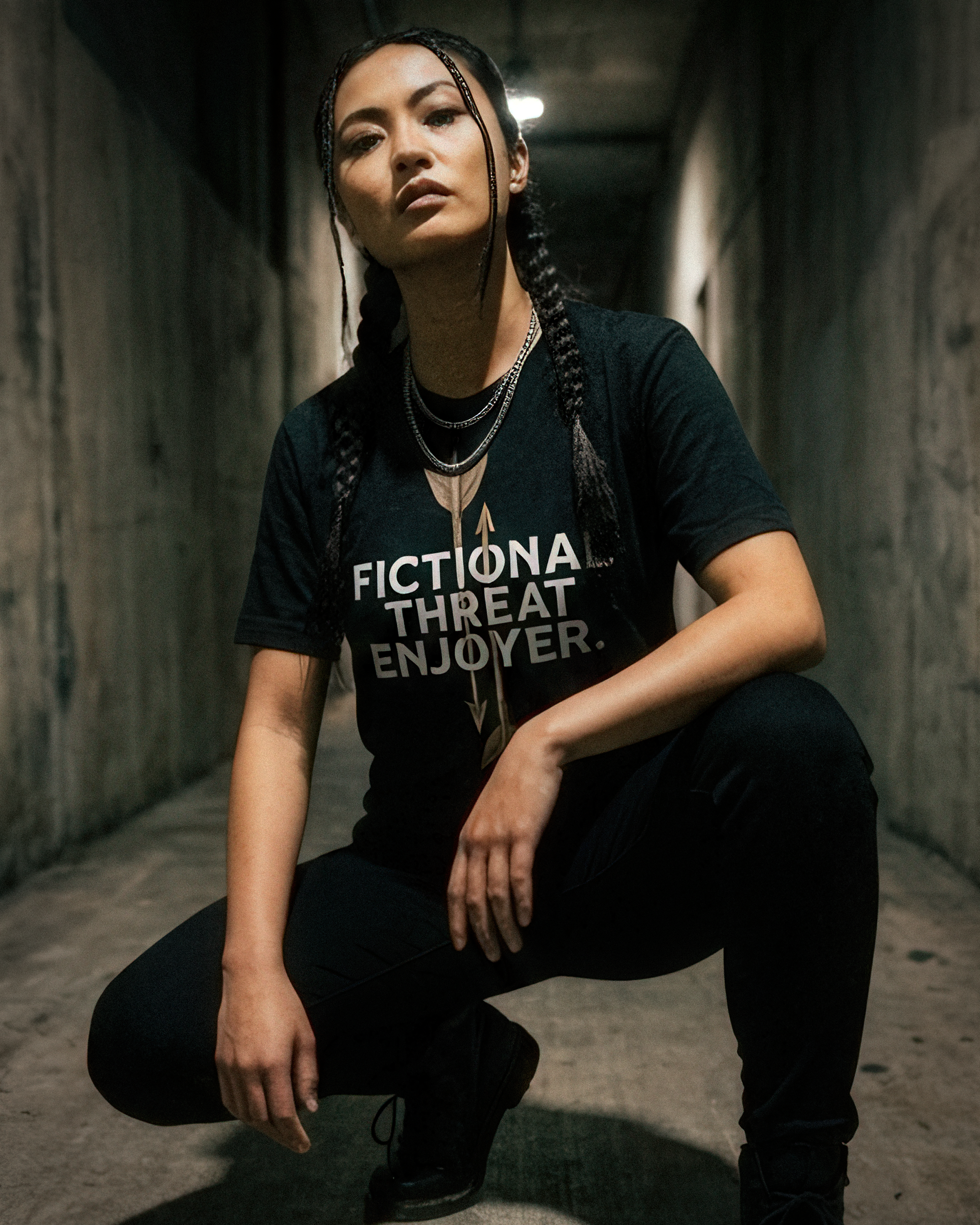 Romantasy Tee - "Fictional Threat Enjoyer" - #BookTok