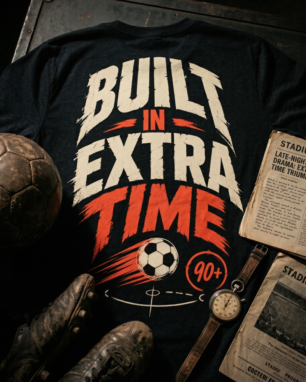 Soccer Tee - "Built in extra time" - #Soccerlife
