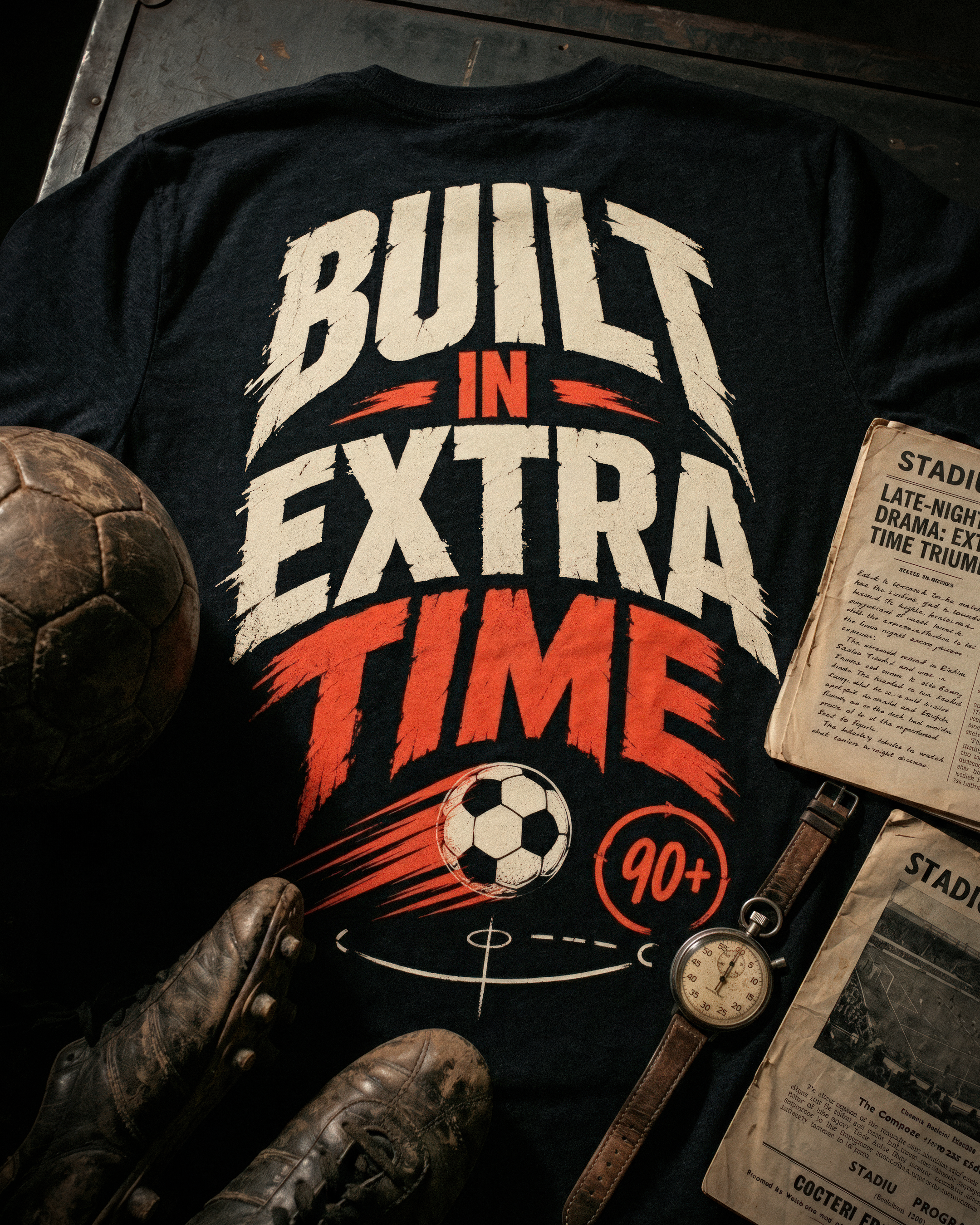 Soccer Tee - "Built in extra time" - #Soccerlife