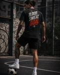Soccer Tee - "Blood, sweat, goal" - #Soccerlife