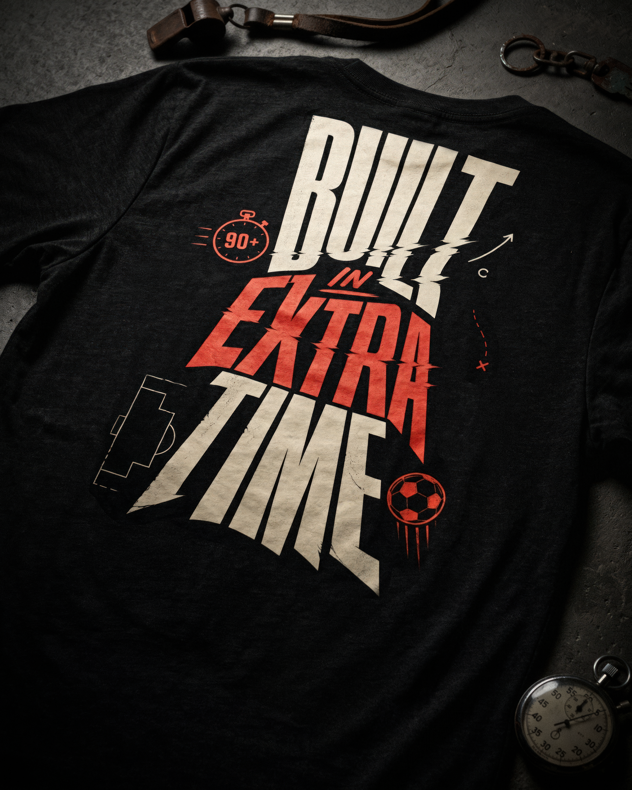 Soccer Tee - "Buit in Extra Time" - #Soccerlife