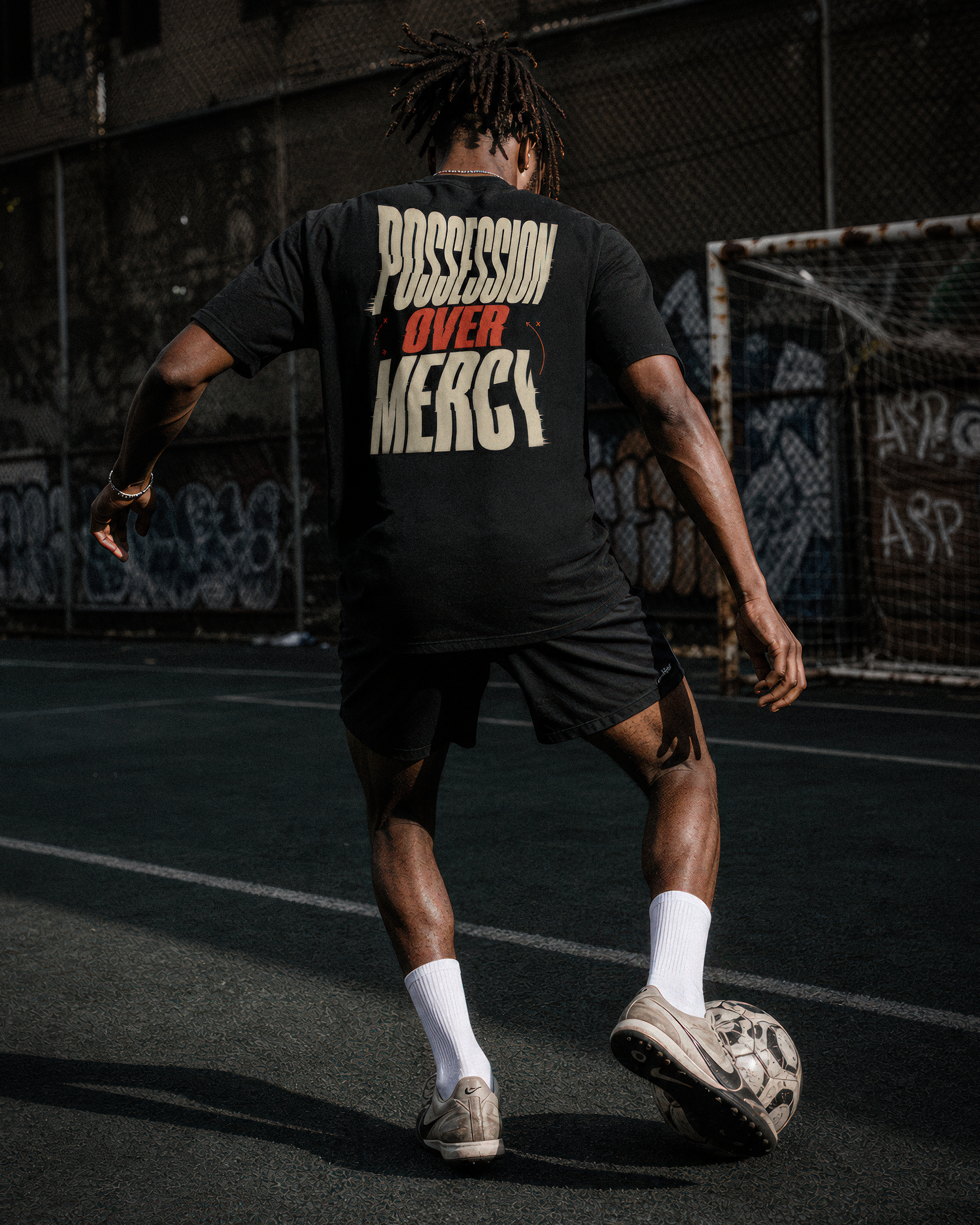 Soccer Tee - "Possession over mercy" - #Soccerlife