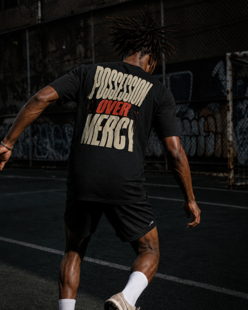 Soccer Tee - "Possession over mercy" - #Soccerlife
