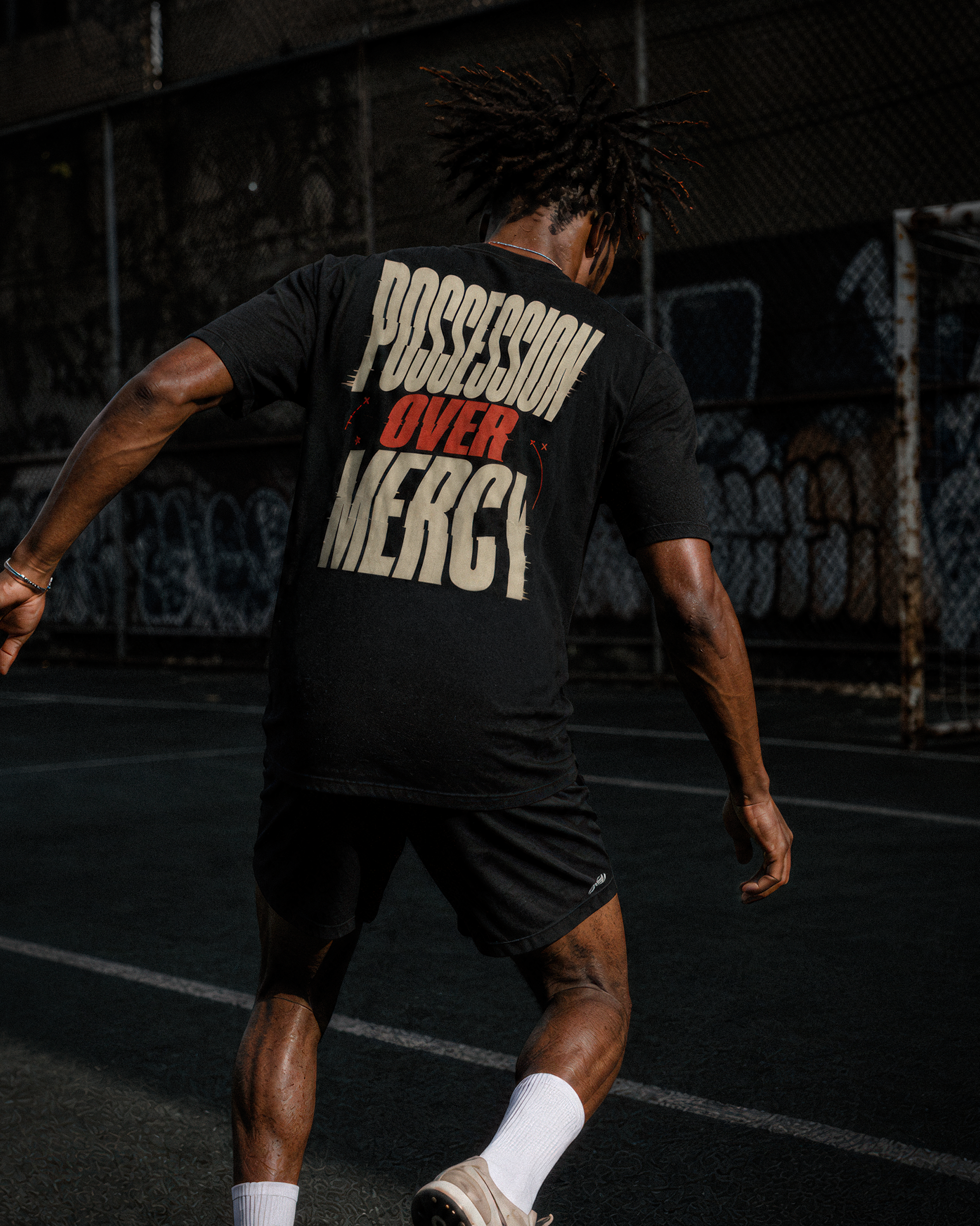 Soccer Tee - "Possession over mercy" - #Soccerlife