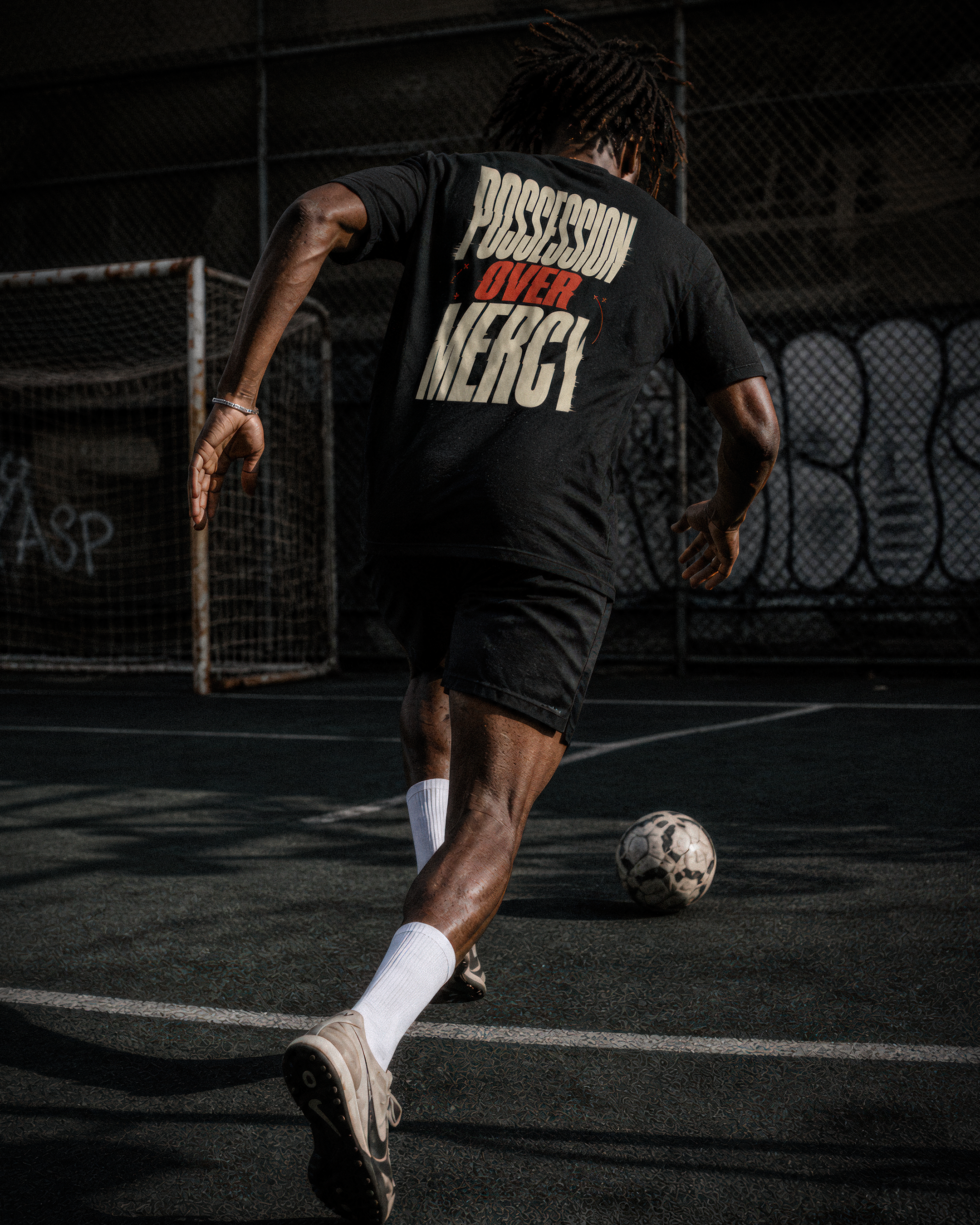 Soccer Tee - "Possession over mercy" - #Soccerlife