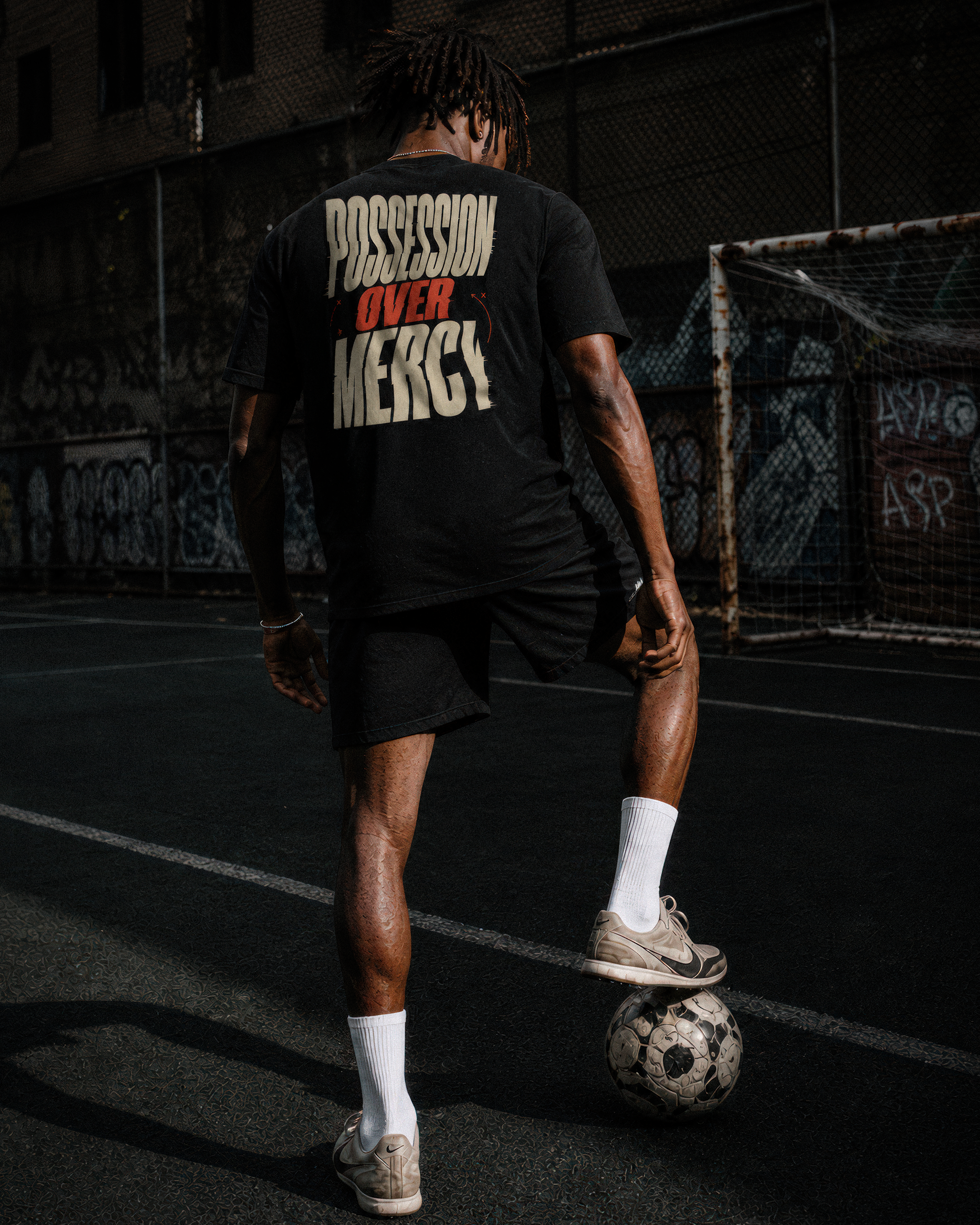 Soccer Tee - "Possession over mercy" - #Soccerlife