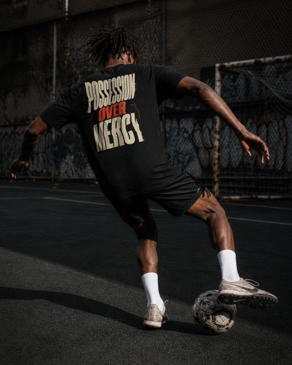 Soccer Tee - "Possession over mercy" - #Soccerlife