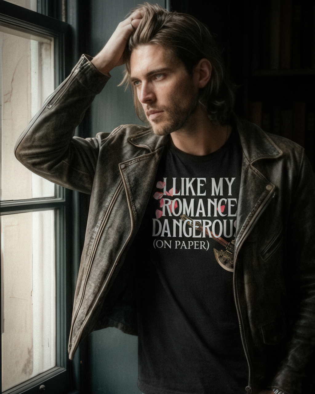 Romantasy Tee - "I Like My Romance Dangerous (on paper)" - #BookTok
