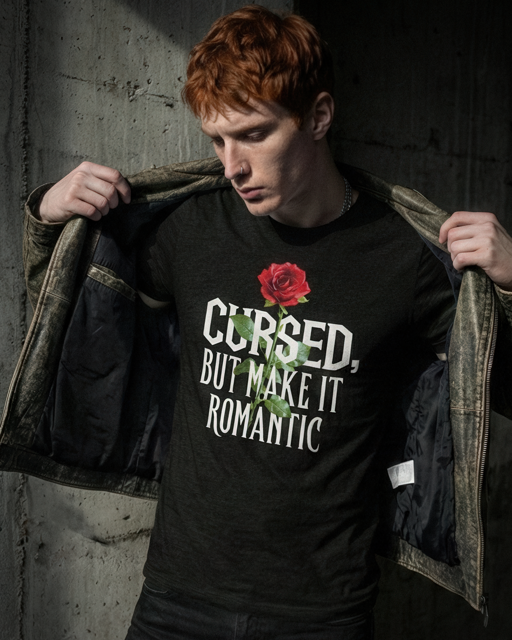 Romantasy Tee - "Cursed, but make it romantic" - #BookTok
