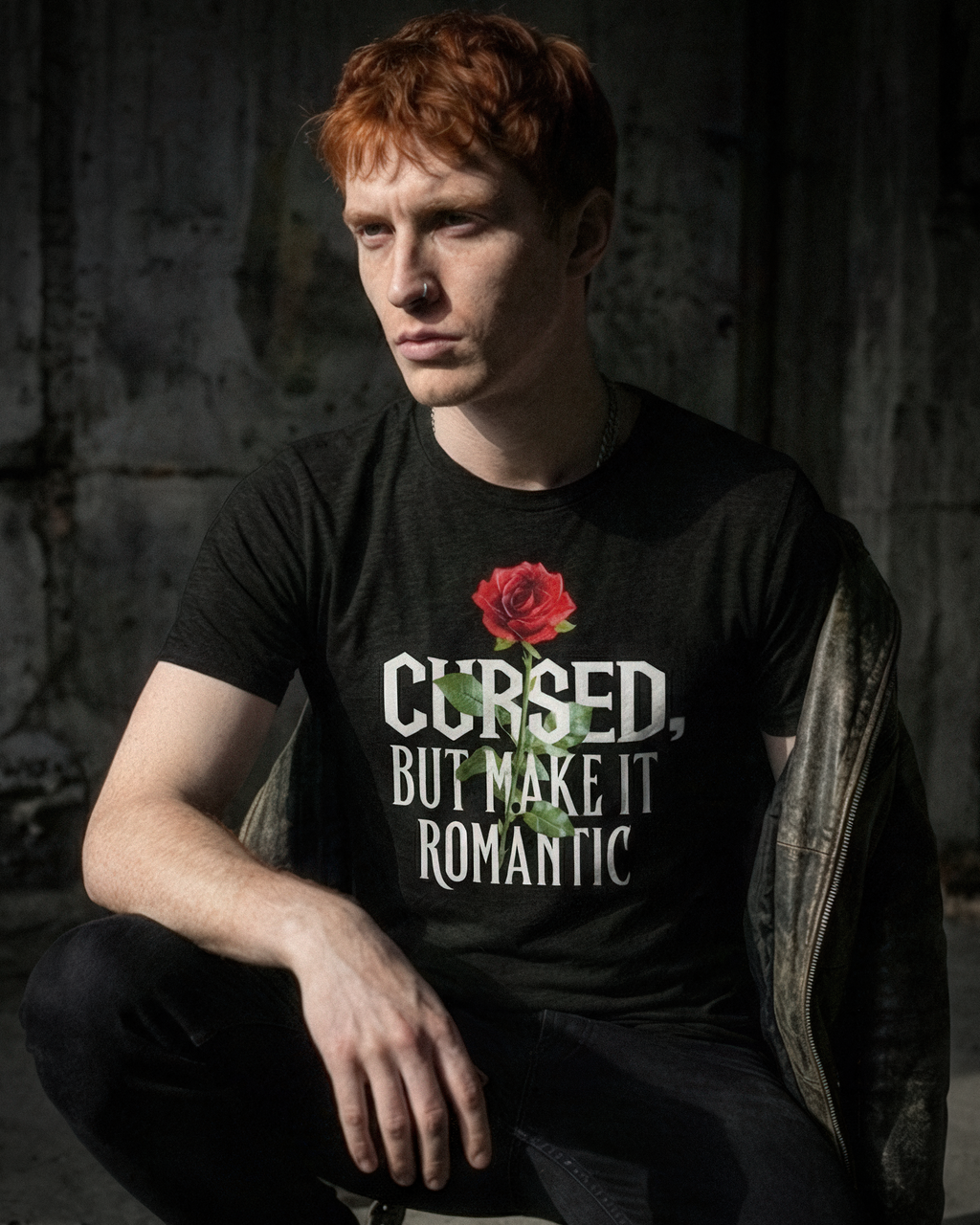 Romantasy Tee - "Cursed, but make it romantic" - #BookTok