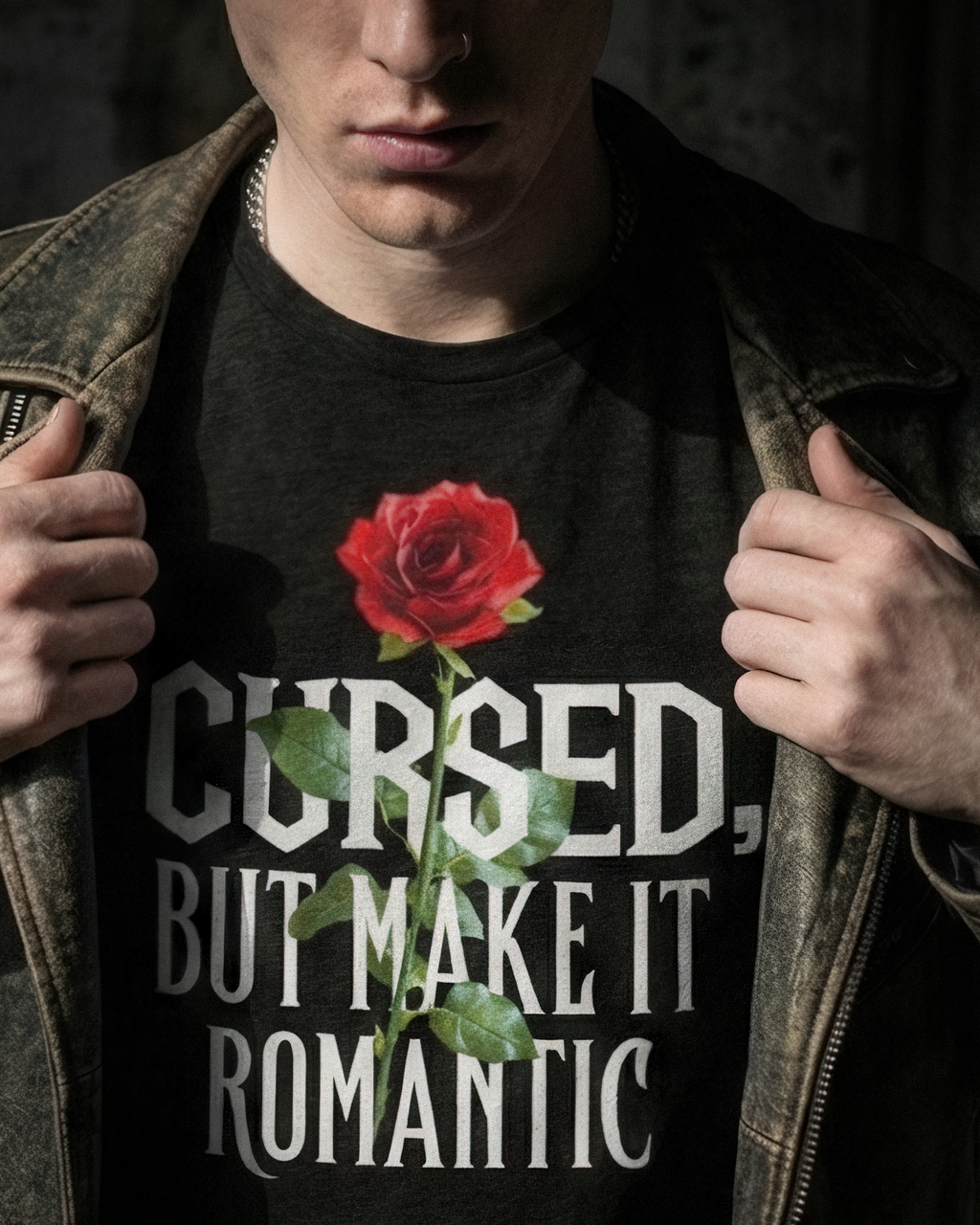 Romantasy Tee - "Cursed, but make it romantic" - #BookTok