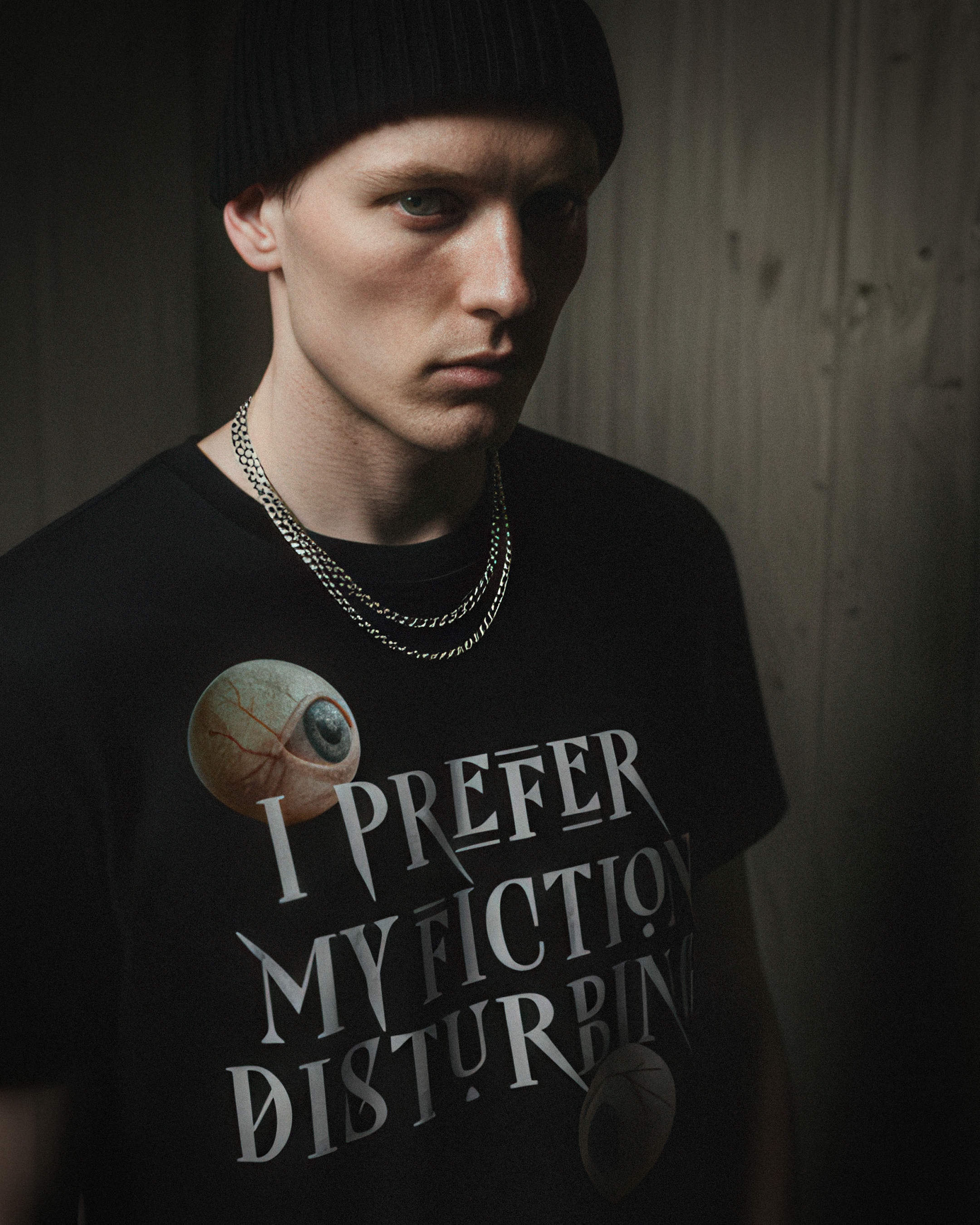 Horror Tee - "I prefer my fiction disturbing" - #Horror