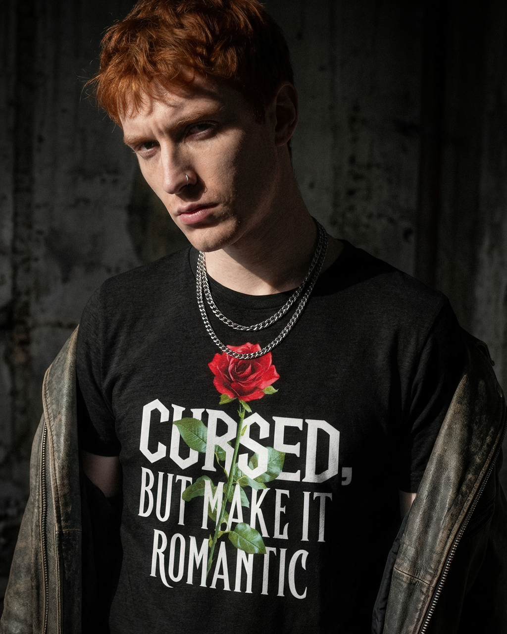 Romantasy Tee - "Cursed, but make it romantic" - #BookTok