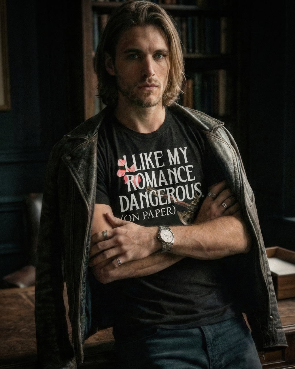 Romantasy Tee - "I Like My Romance Dangerous (on paper)" - #BookTok