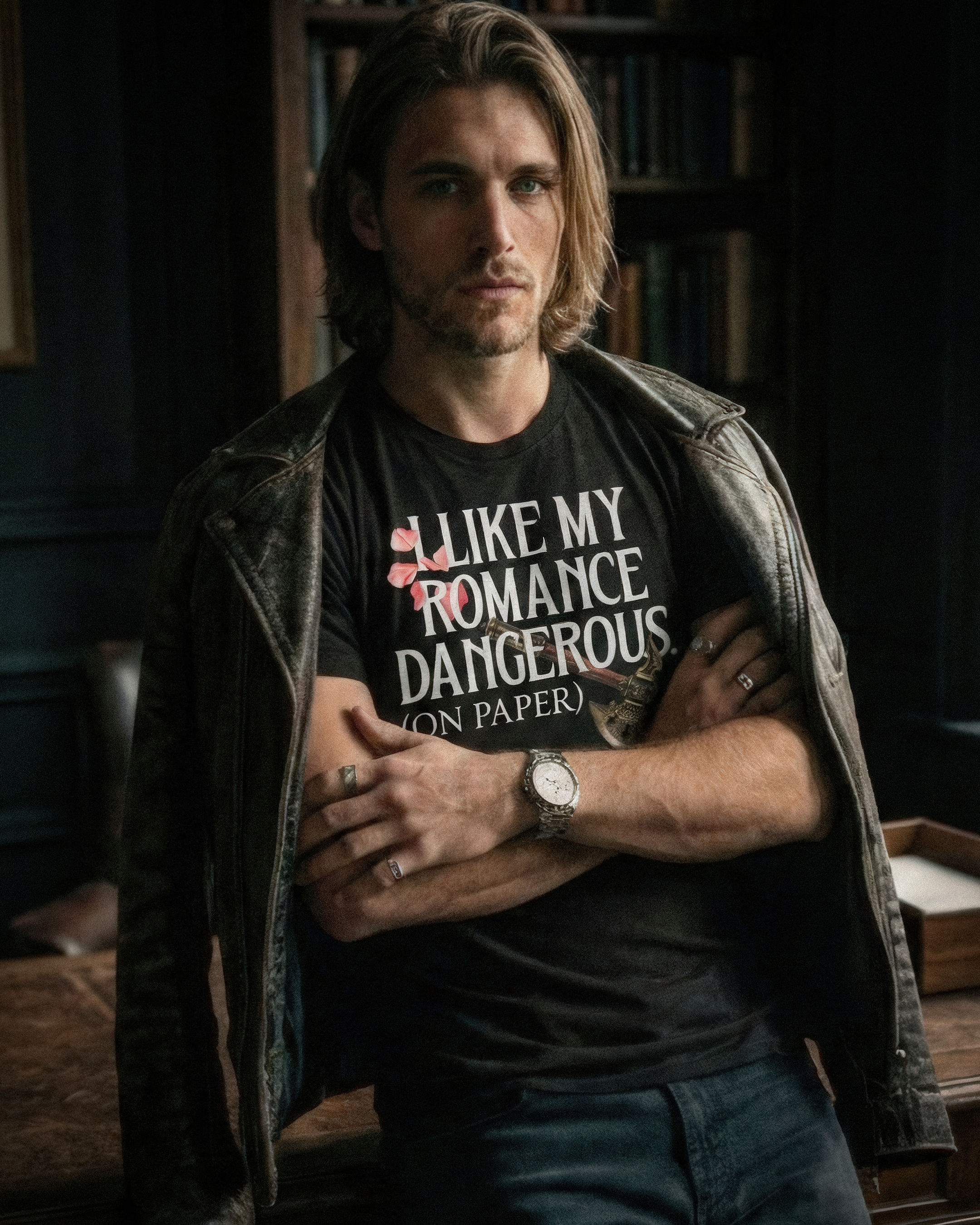 Romantasy Tee - "I Like My Romance Dangerous (on paper)" - #BookTok