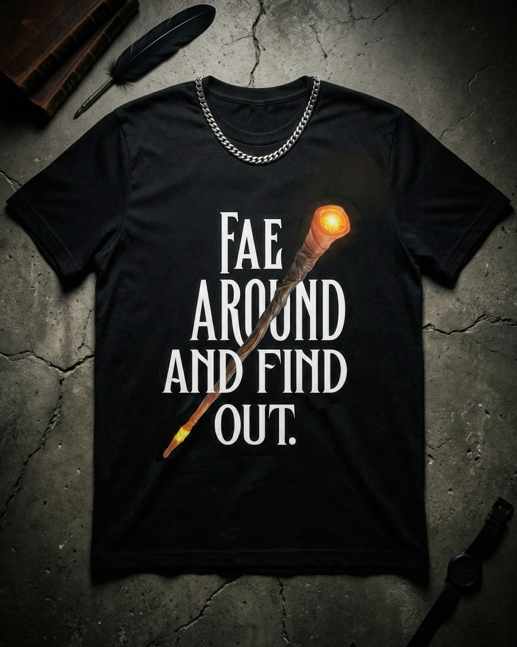 Romantasy Tee - "Fae around and find out" - # BookTok