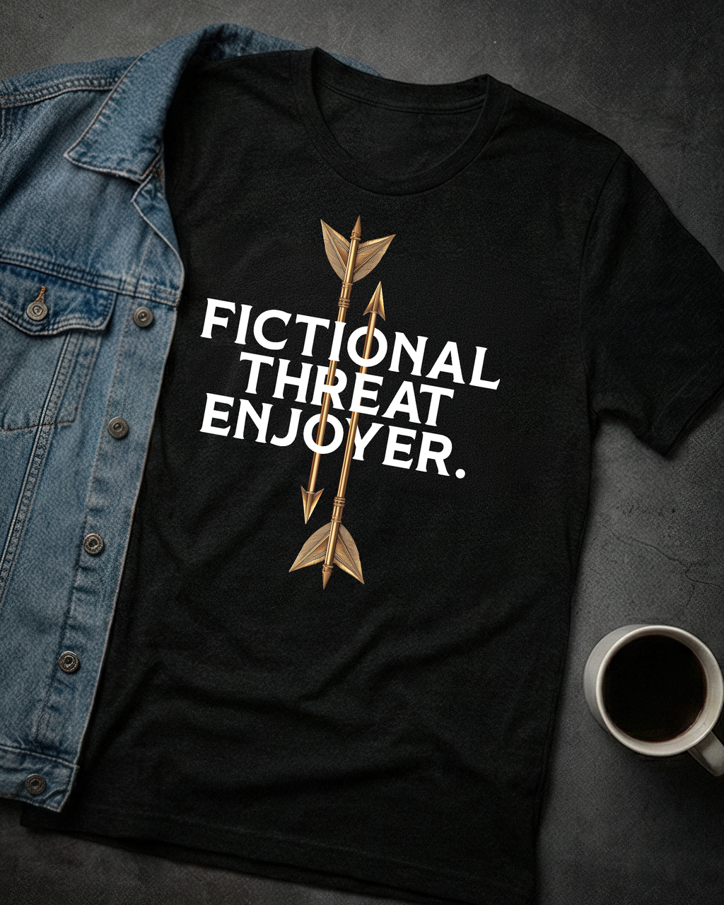 Romantasy Tee - "Fictional Threat Enjoyer" - #BookTok