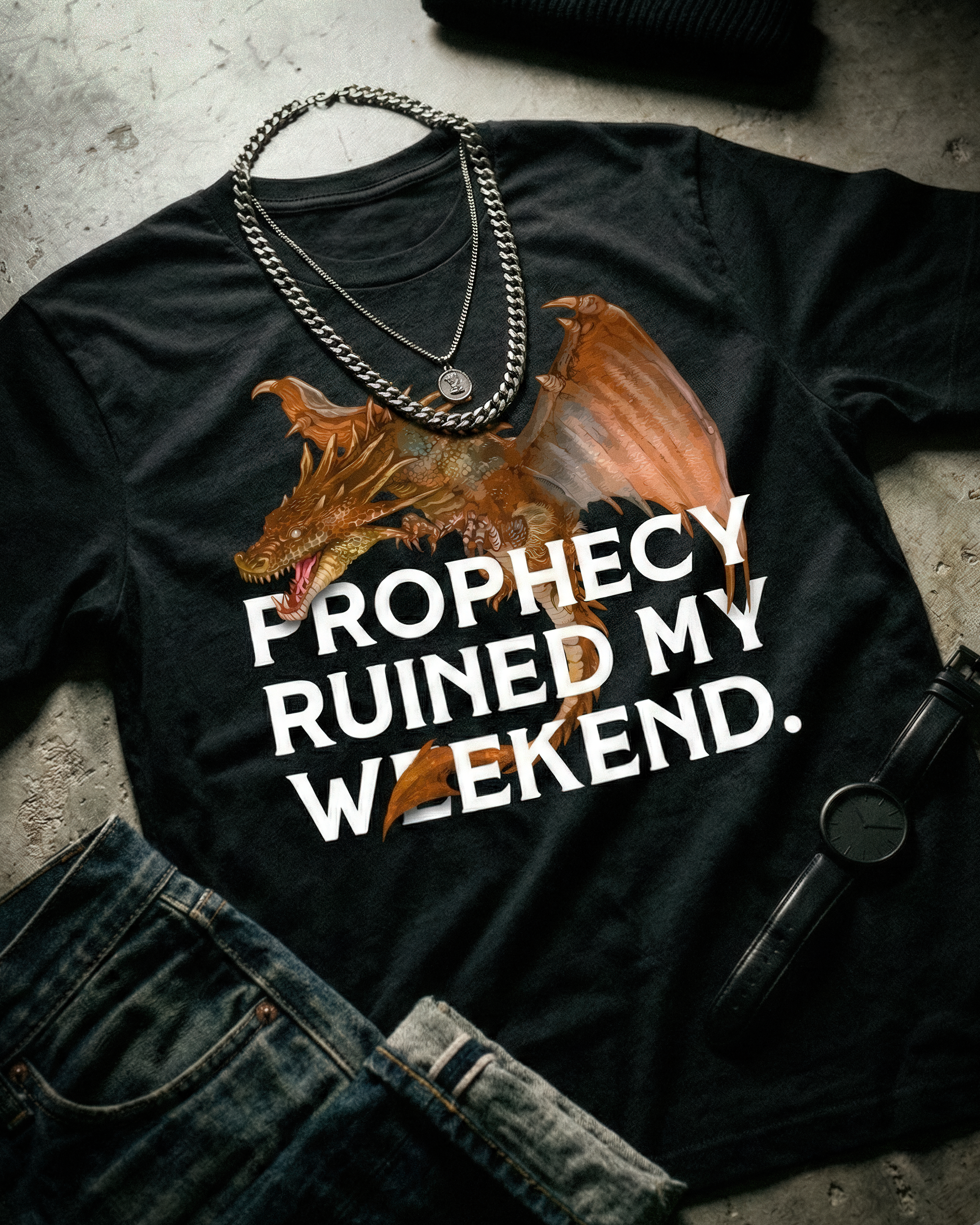 Romantasy Tee - "Prophecy ruined my weekend" - #BookTok