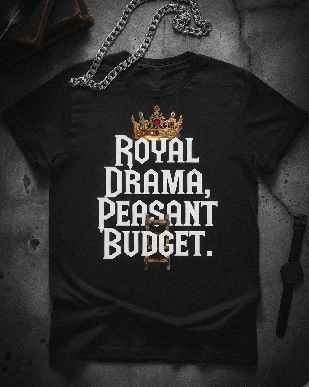 Romantasy Tee - "Royal drama, peasant budget" - #BookTok