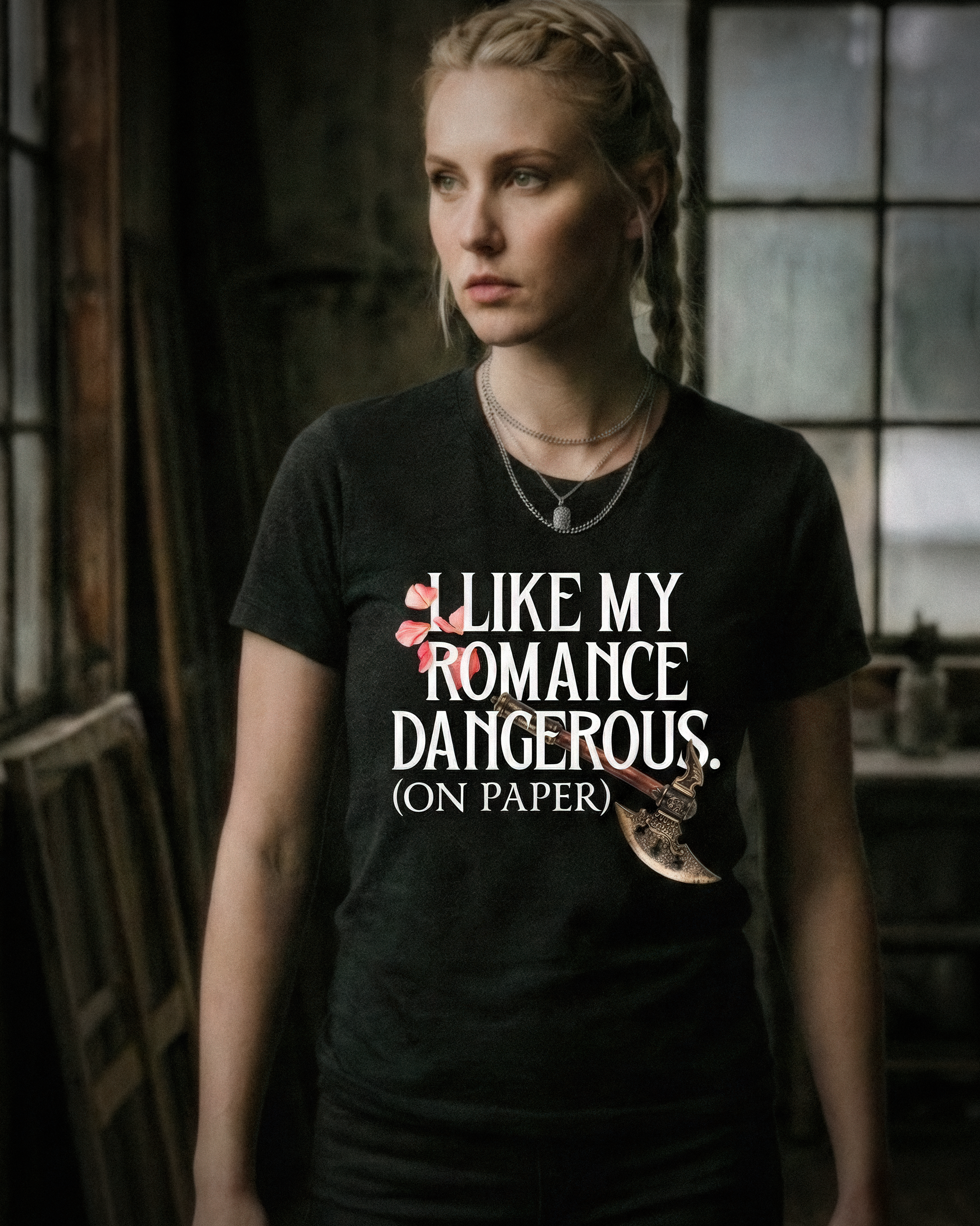 Romantasy Tee - "I Like My Romance Dangerous (on paper)" - #BookTok