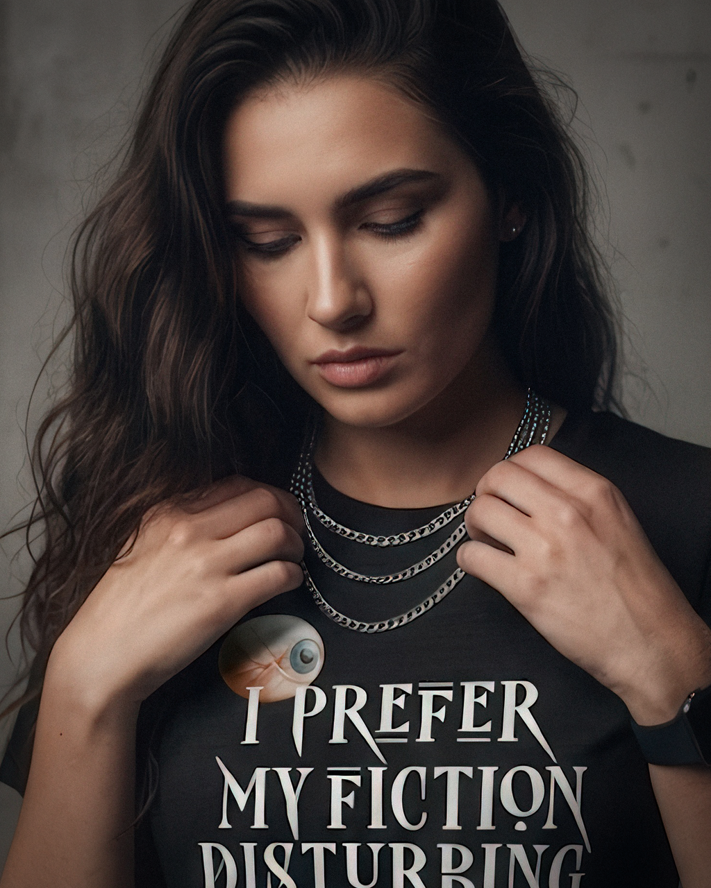 Horror Tee - "I prefer my fiction disturbing" - #Horror