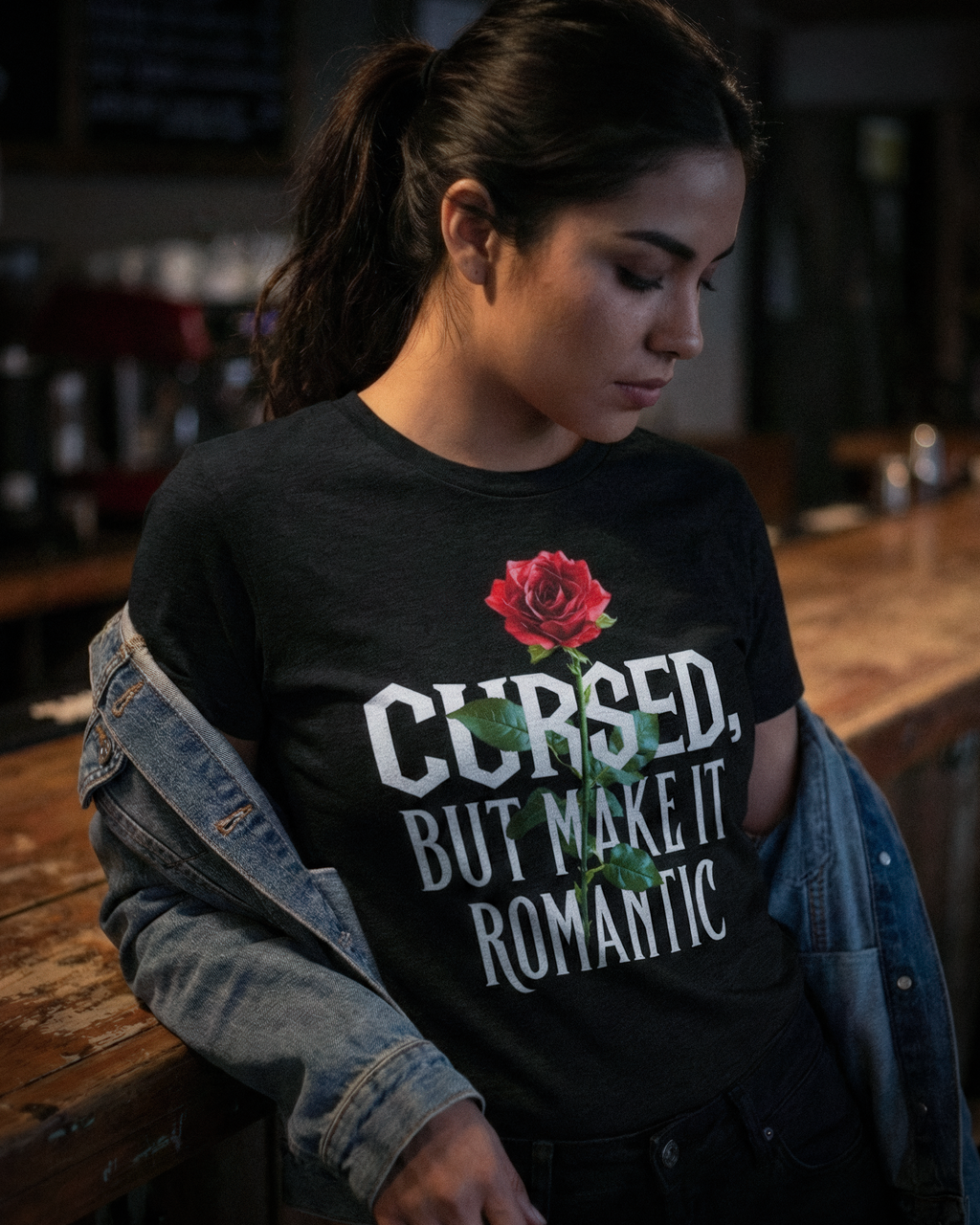 Romantasy Tee - "Cursed, but make it romantic" - #BookTok