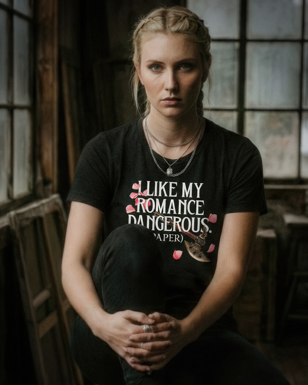 Romantasy Tee - "I Like My Romance Dangerous (on paper)" - #BookTok