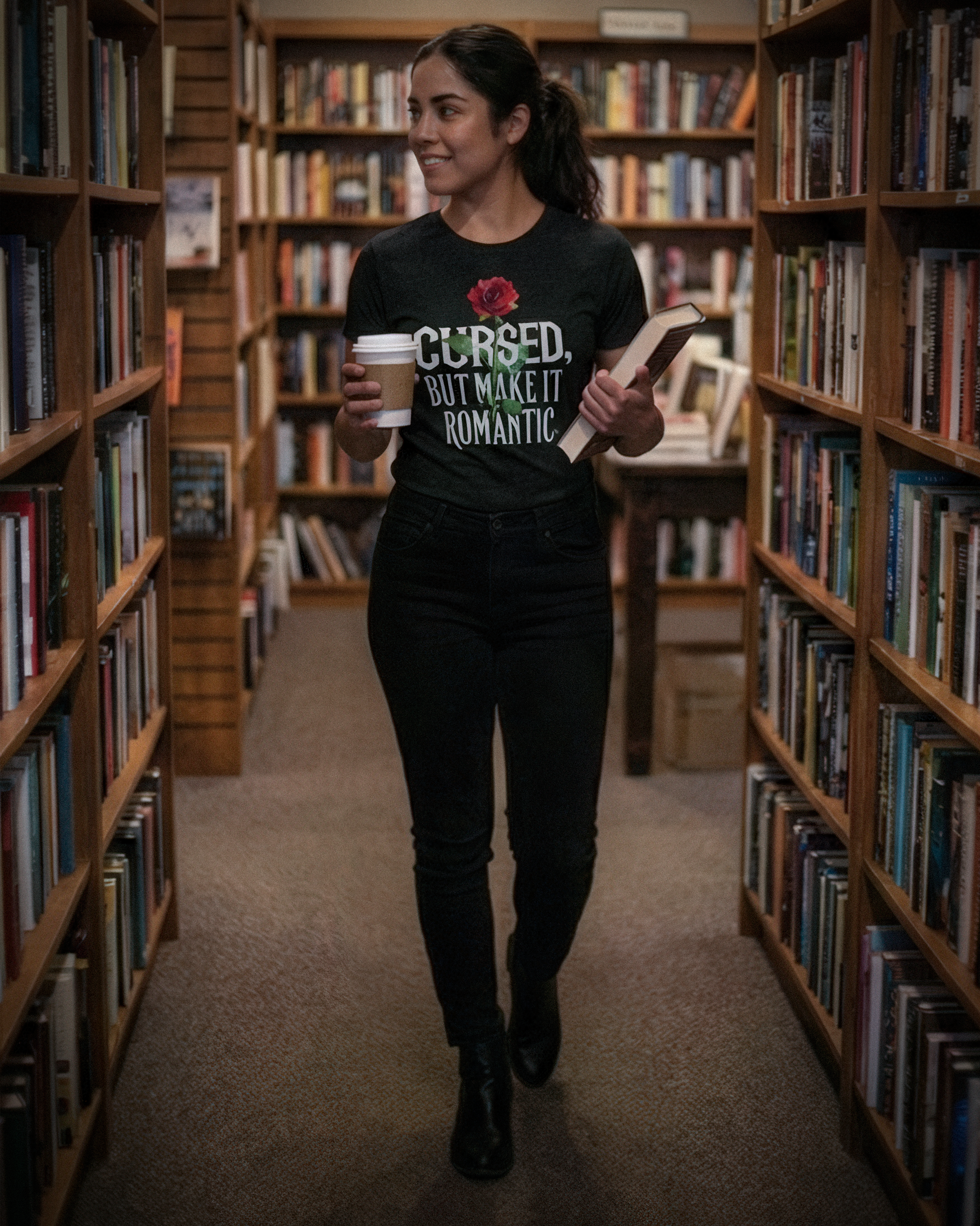 Romantasy Tee - "Cursed, but make it romantic" - #BookTok