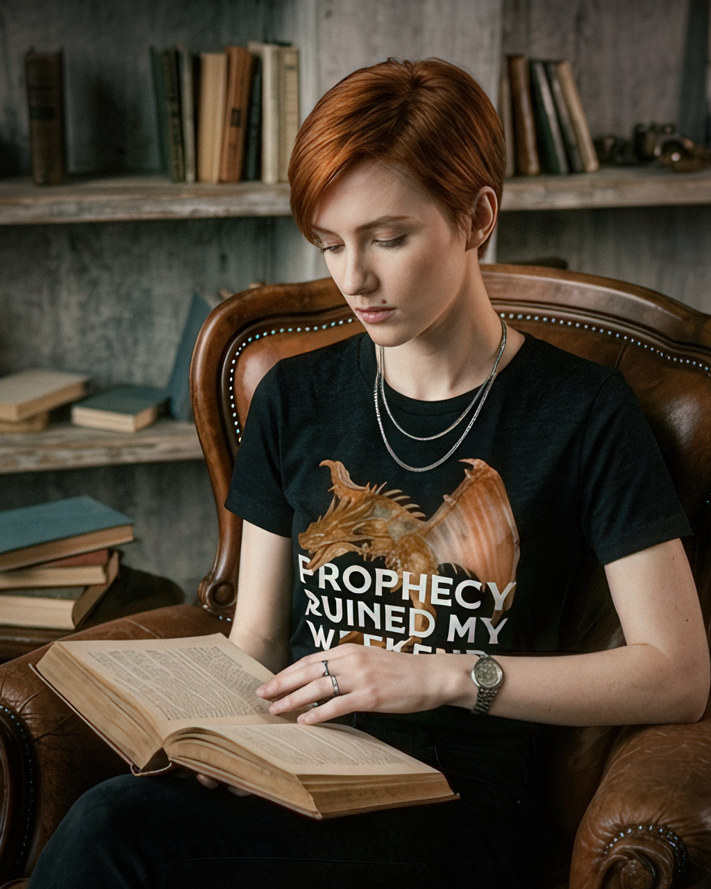 Romantasy Tee - "Prophecy ruined my weekend" - #BookTok