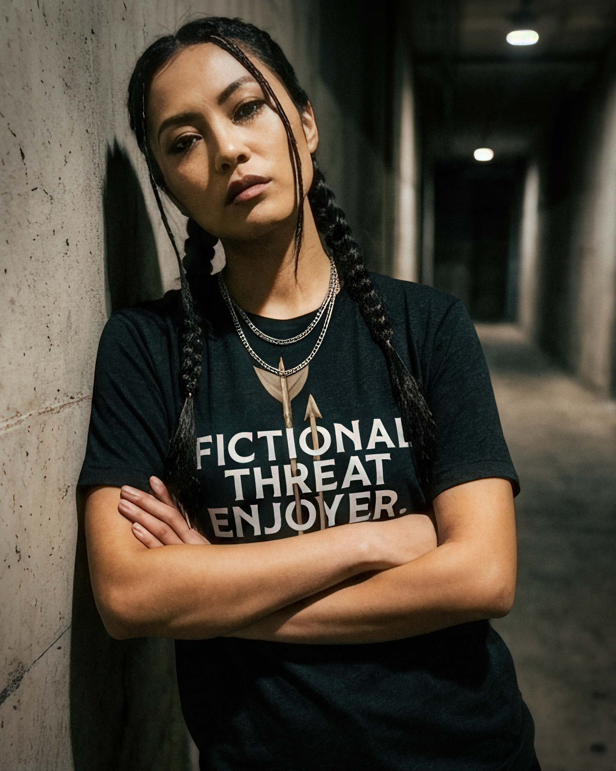 Romantasy Tee - "Fictional Threat Enjoyer" - #BookTok