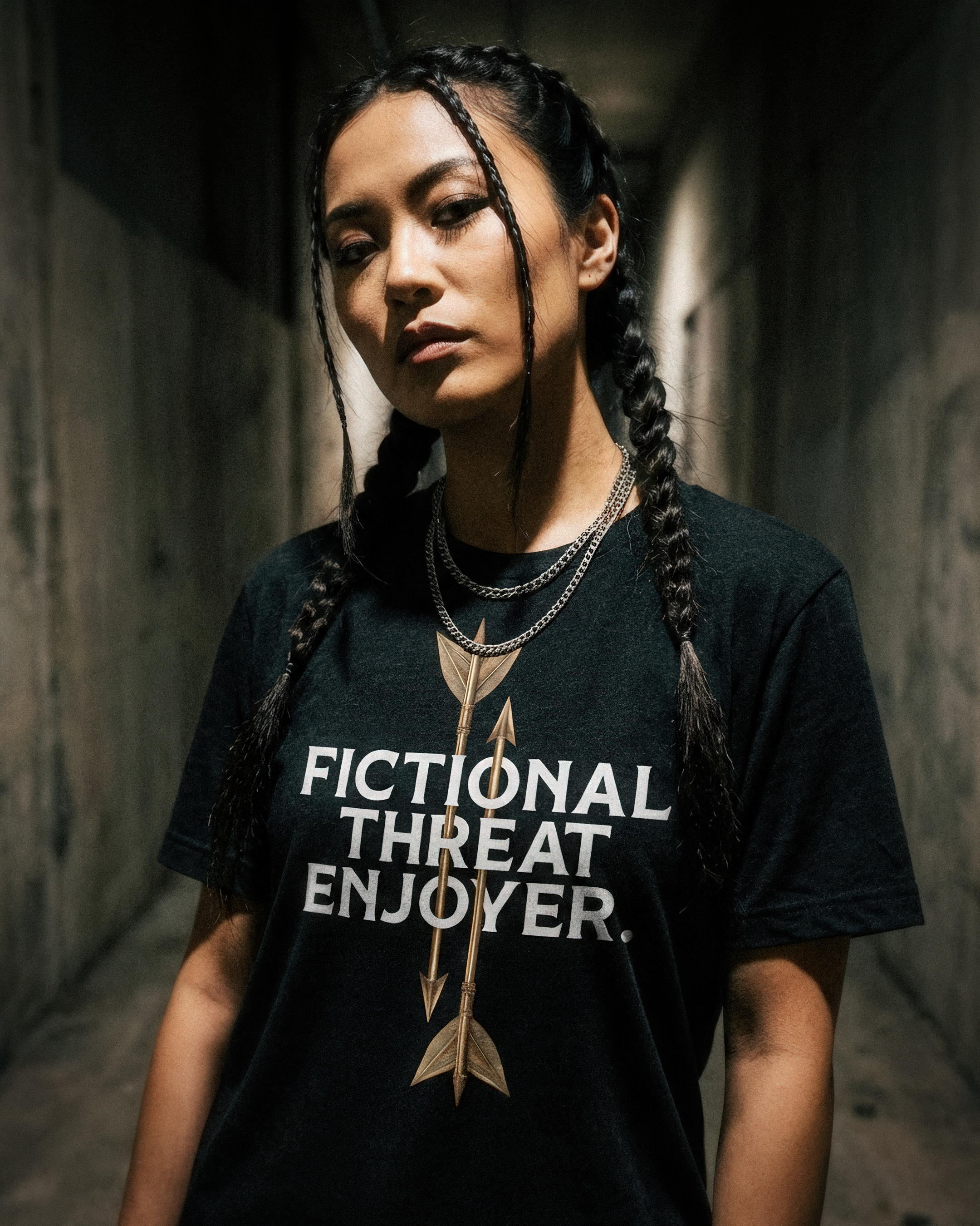 Romantasy Tee - "Fictional Threat Enjoyer" - #BookTok