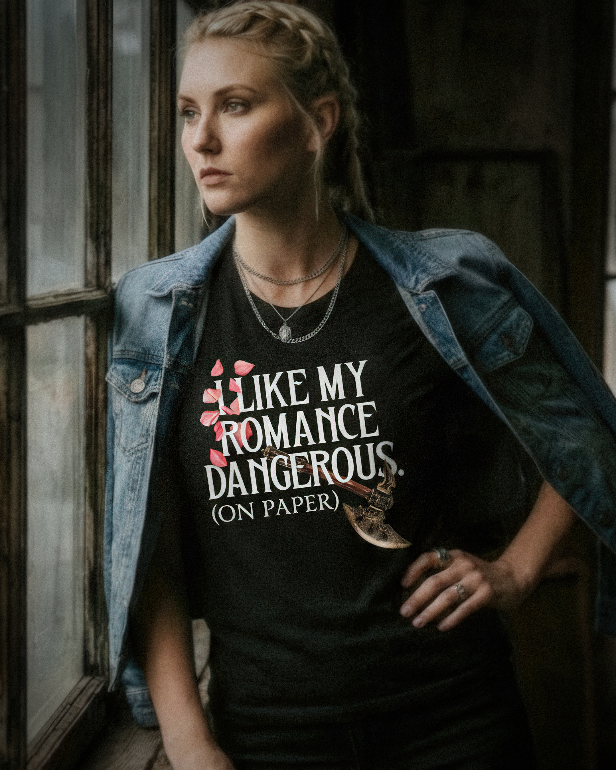 Romantasy Tee - "I Like My Romance Dangerous (on paper)" - #BookTok