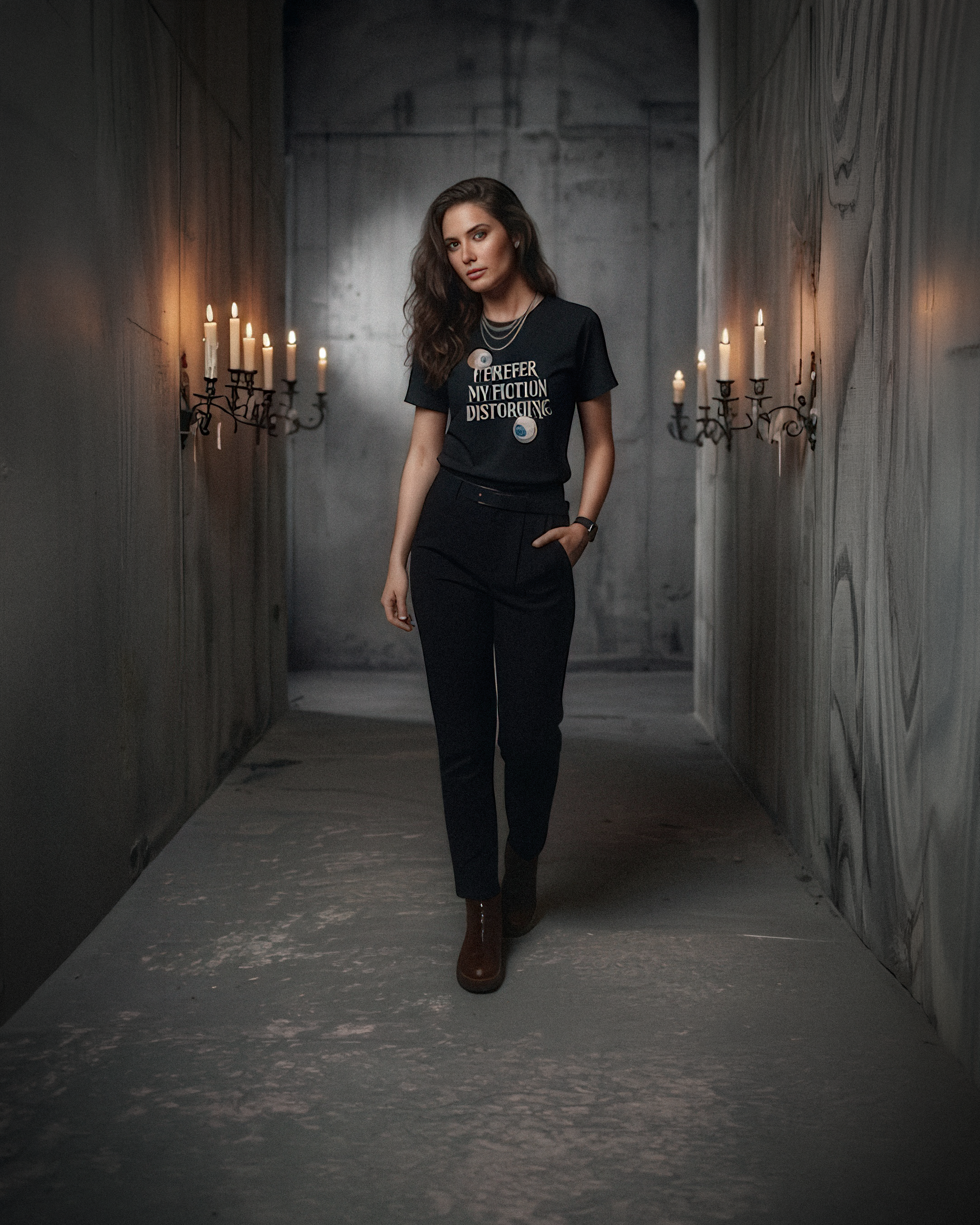 Horror Tee - "I prefer my fiction disturbing" - #Horror